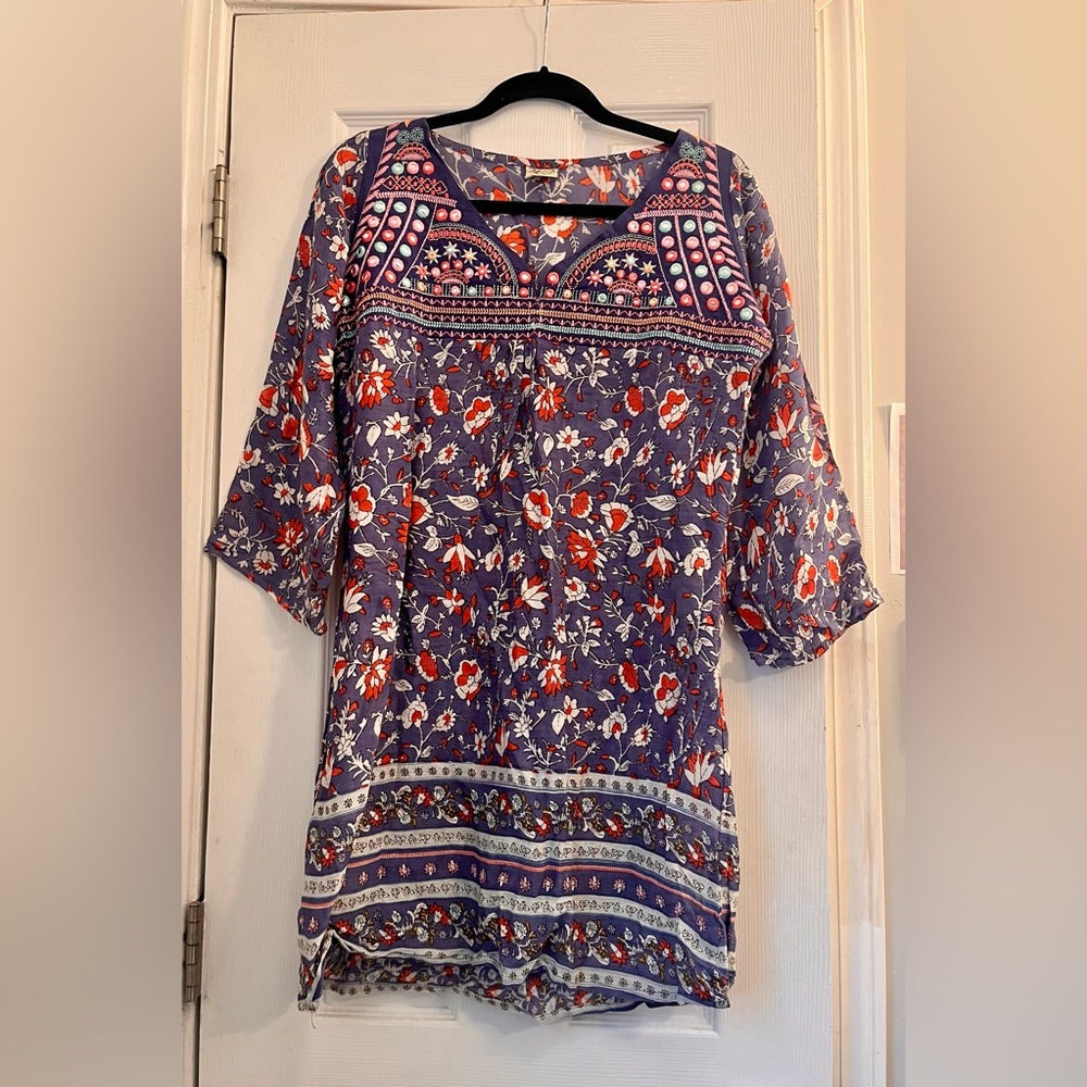 Advance Apparels Tunic Swim Beach Coverup Resort Vacation Wear Relaxed fit